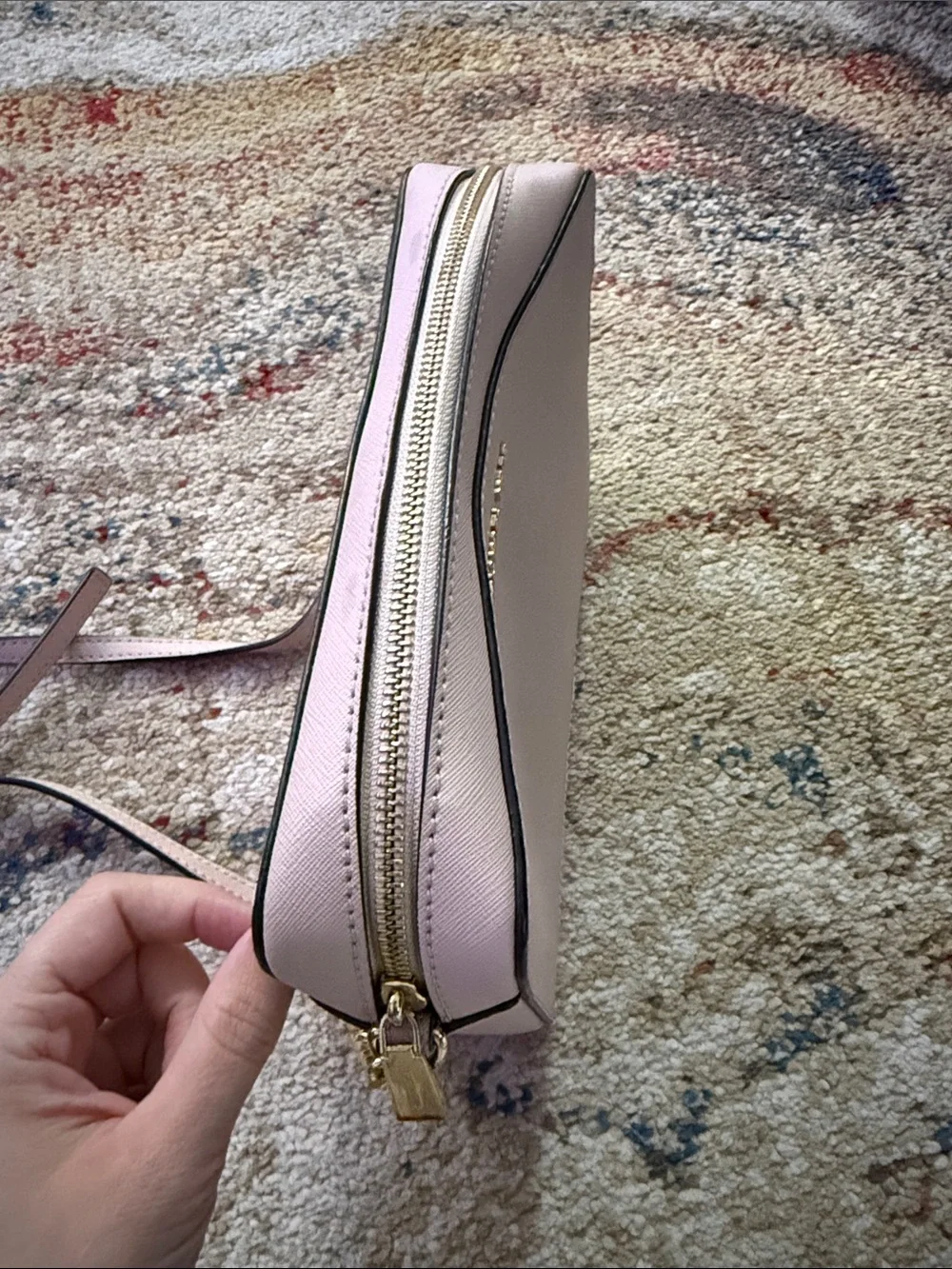 Michael Kors Jet Set Large Saffiano Leather Crossbody Bag